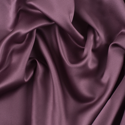 Reverie Victorian Mauve Solid Polyester Satin | Mood Fabrics
